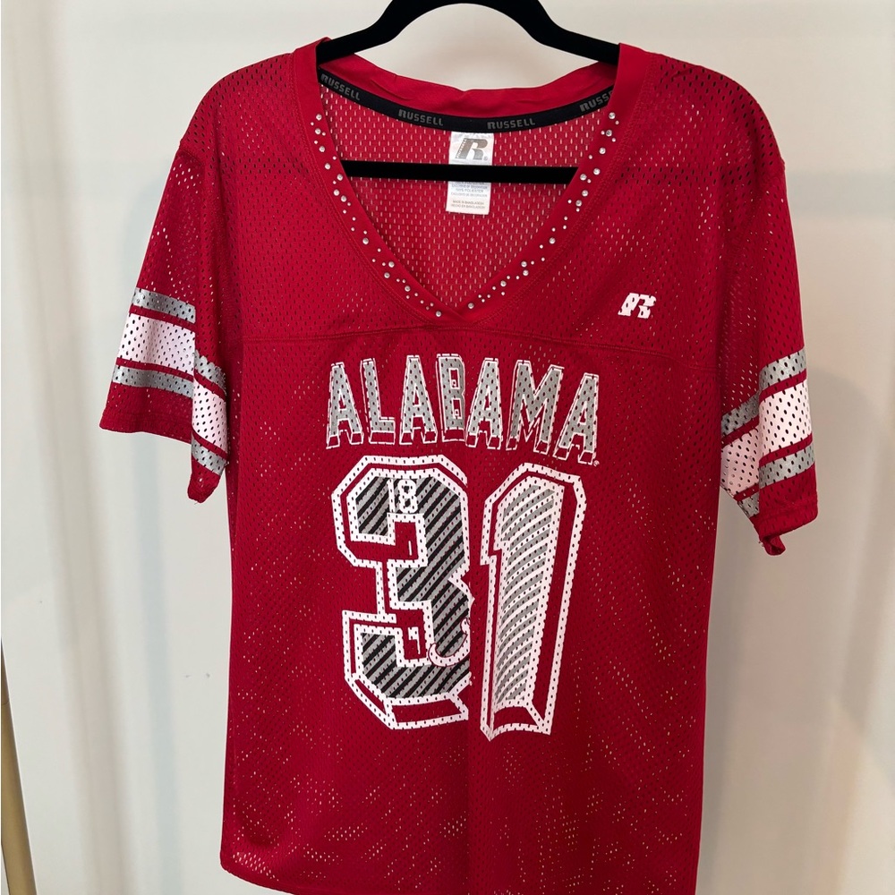 Russell Athletic Crimson Jersey with White Details